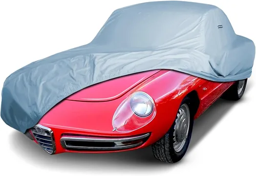 Vista 31 de iCarCover Funda de automóvil personalizada de alta calidad para Alfa Romeo 147 2002-2007, resistente, impermeable, para todo tipo de clima, lluvia