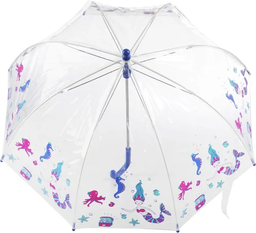 Vista 7 de Totes Kids Clear Bubble Umbrella, Ocean Princess