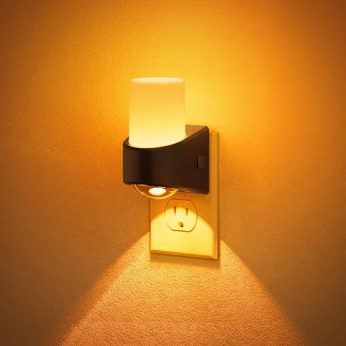 Vista 33 de JandCase Luces nocturnas enchufables a la pared, proyector de estrellas, luz nocturna de galaxia automática 3CCT, enchufe con sensor de luz