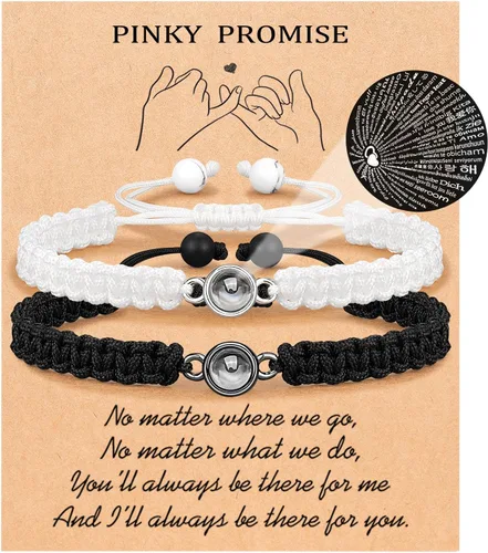Vista 8 de UNGENT THEM Pulseras "I Love You" en 100 Idiomas, Regalos para Parejas para Novio, Novia, Mi Amor, Alma Gemela, Regalo de Aniversario, Día de San