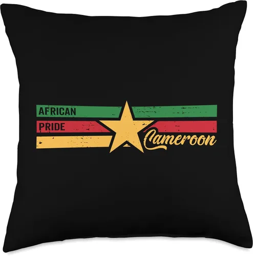 Vista 4 de Cameroon Cameroun lover and supporter african pride Throw Pillow