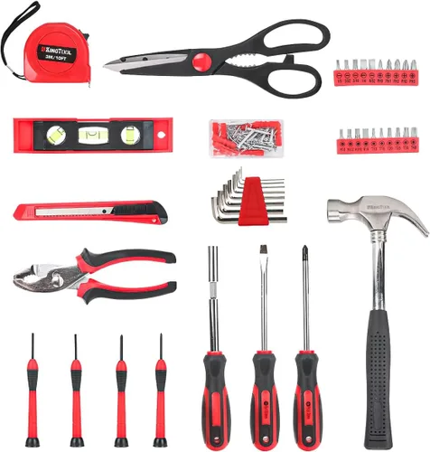 Vista 3 de KingTool Kit de herramientas de reparación para el hogar - 149 piezas, juego básico de herramientas de reparación para el hogar, juego