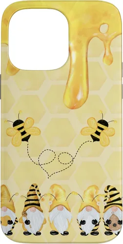 Vista 21 de Carcasa divertida para iPhone 16 con diseño de gnomos de abejorros para Halloween