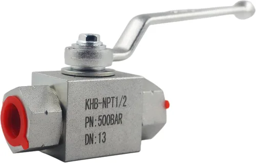 Vista 9 de Válvula hidráulica de alta presión KHB 1-1/4'' NPT, de cierre de 2 vías, válvula de bola hidráulica 4650 PSI