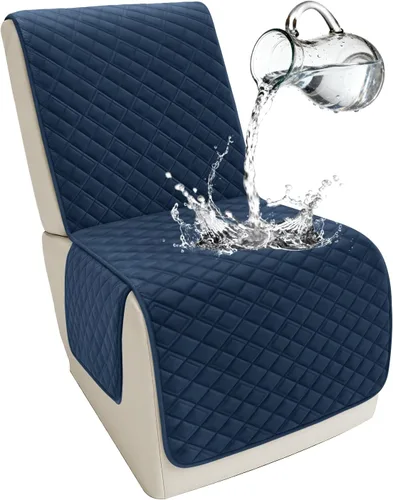 Vista 55 de Arfntevss Fundas para sofá seccional reclinable para sofá seccional en forma de L, funda antideslizante lavable para sofá reclinable con forma de L