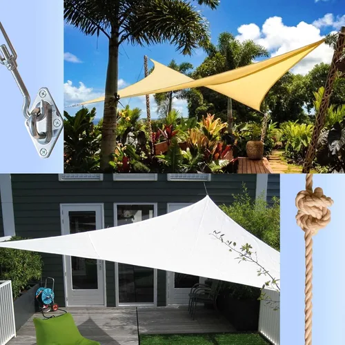 Vista 5 de LOVE STORY Kit de accesorios para toldo de 5 pulgadas, acero inoxidable 304, para instalación de toldo rectangular en cubiertas, jardines, césped