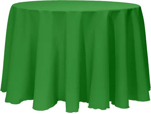 Vista 39 de Ultimate Textile Mantel redondo de lino de poliéster de 132 pulgadas, color rojo festivo