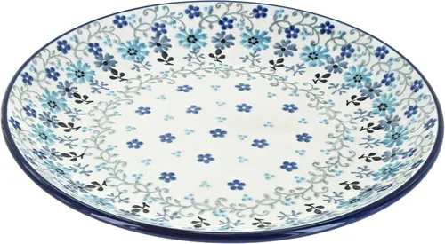 Vista 30 de Blue Rose - Plato de postre Blue Alyce - 7.75 pulgadas de diámetro - Hermoso plato para pasteles, aperitivos o aperitivos