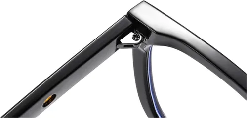 Vista 3 de Shiratori Lentes de bloqueo de luz azul, rectangular, elegante, aspecto preppy, marco multicolor para mujeres y hombres