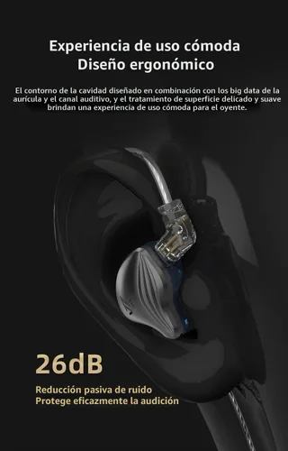 Vista 7 de KZ ZEX - Auriculares electrostáticos + 1 auricular dinámico con cables