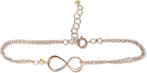 Vista 8 de Pulsera con dije de infinito con piedra natal, joyería hecha a mano, regalo para ella
