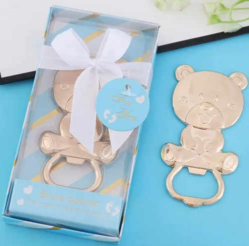 Vista 7 de Paquete de 24 abridores de botellas de oso para invitados de baby shower, abridor de botellas de cerveza de metal para recuerdos de baby shower