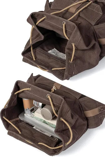 Vista 44 de Gootium 21101 - Mochila de lona gruesa de alta densidad