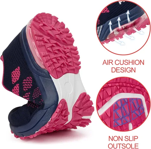 Vista 2 de Akk Women Air Shoes Running Sneakers Tennis Walking Shoes Mesh Breathable Gym Work Fashion Sneakers