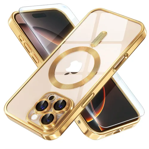 Vista 18 de Misea Funda magnética para iPhone 14 compatible con MagSafe [nunca amarillenta] [protección contra caídas de grado militar] protector completo
