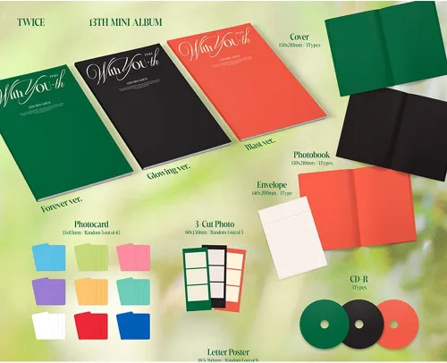 Vista 2 de Dreamus TWICE With YOU-th 13th Mini Album (Forever), 5.906x8.268 in