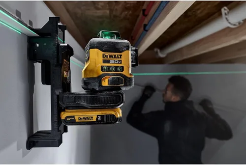 Vista 7 de DEWALT Nivel láser máximo de 20 V, láser de línea cruzada, 3X360, verde, solo herramienta (DCLE34031B)