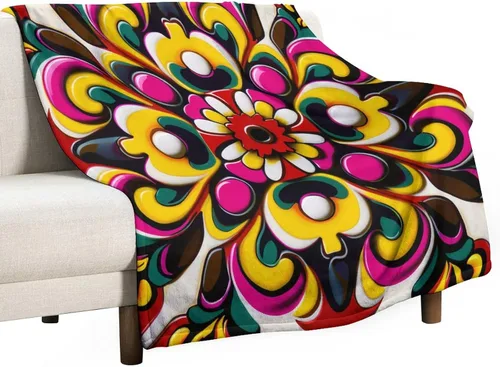 Vista 50 de Manta decorativa de flores beige, blanco crema, blanco, azul, gris, flores anchas, manta suave de 30 x 40 pulgadas, manta de franela para sofá
