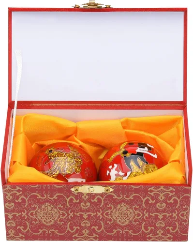 Vista 10 de Pelotas de 1.97 '' Dragon & Phoenix Baoding, bolas de estrés para ejercicio