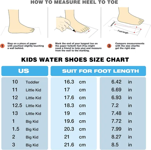 Vista 7 de SEEKWAY Barefoot Water Shoes for Kids - Wide Toe Box and Quick-Dry Sand Shoes Toddler for Hiking Swim Beach Pool Kayak Sport Accessories, Camping