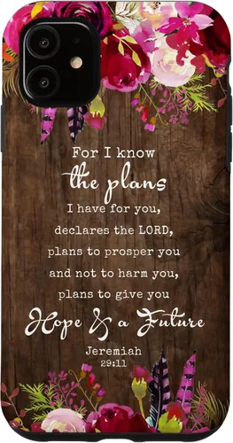 Vista 8 de for I Know The Plans I Have for You - Funda cristiana para iPhone 17 de Jeremías 29:11