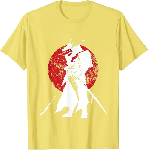Vista 53 de Vintage Japanese Samurai Retro Bushido Warrior Japan Sword T-Shirt Asphalt Grey