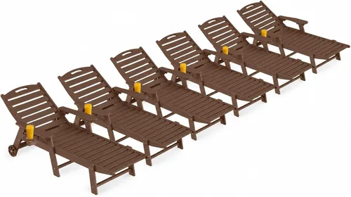 Vista 33 de Silla de salón al aire libre, silla de salón de patio de HDPE con Negro