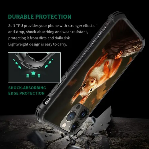 Vista 554 de Funda compatible con iPhone 15, diseño de elefantes africanos, diseño increíble a prueba de golpes, antiarañazos, carcasa trasera de policarbonato