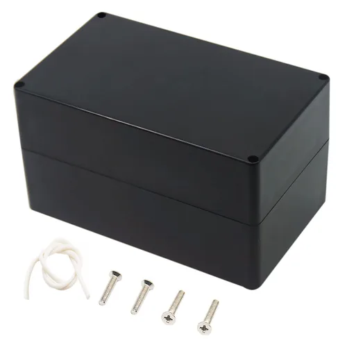 Vista 29 de Zulkit. - Caja de plástico impermeable ABS IP65. - Caja de derivación eléctrica - color negro.