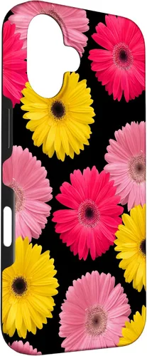 Vista 3 de iPhone 16 blooming gerbera flower, daisies, gerberas, daisy, flowery, Case