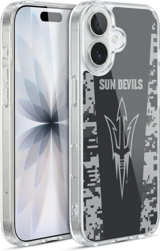 Vista 178 de Head Case Designs Funda de gel ASU Camou con licencia oficial de la Universidad Estatal de Arizona [protección de grado militar] compatible