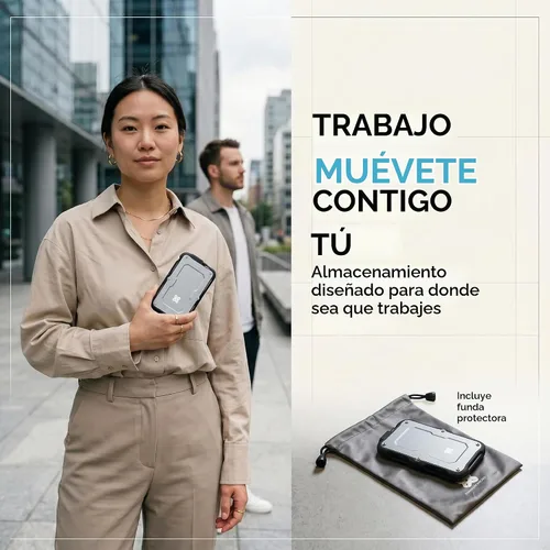 Vista 8 de Titanium One SSD externo rugoso 240GB hasta 500MB/s IP66 prueba de gota de agua