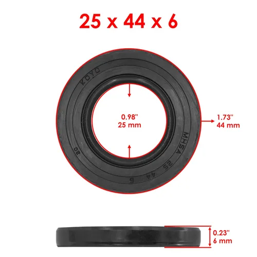 Vista 4 de Caltric Kit de sellos de cojinete de vástago de dirección compatible con Yamaha Big Bear 400 YFM400 2X4 4x4 2000-2012