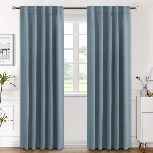 Vista 65 de H.VERSAILTEX Cortinas Opacas con Aislamiento Térmico, Paneles de Tratamiento de Ventanas que Oscurecen la Habitación, Cortinas Opacas para Sala