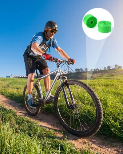 Vista 5 de Forro para neumático de bicicleta, protector contra pinchazos del tubo interior compatible con 12" 16" 18" 20" 24" 26" 27.5" 29" 29 in x 1.52 in