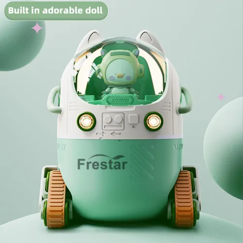 Vista 3 de Mini humidificador USB de 7.4 fl oz con luz nocturna LED, pequeño y lindo humidificador en adorable muñeca para niños, plantas, dormitorio, oficina