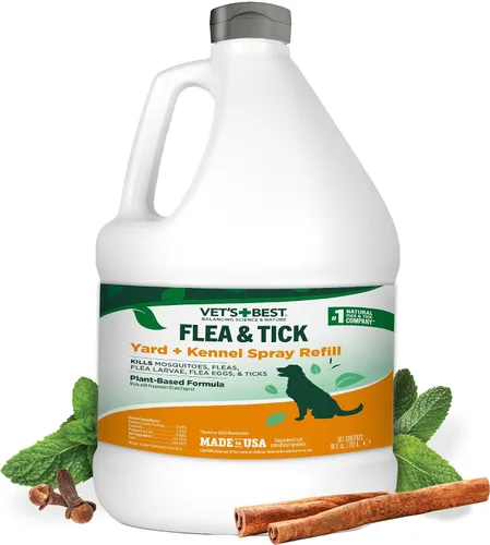 Vista 13 de Vet's Best Spray para pulgas y garrapatas para perros, aerosol a base