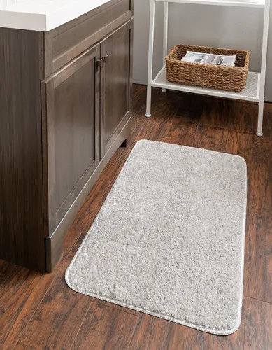 Vista 9 de Unique Loom Bano Everyday Bath Mat Collection - Alfombra de área para todos los días (rectangular 1 pies 8 pulgadas x 2 pies 7 pulgadas, rosa bebé)
