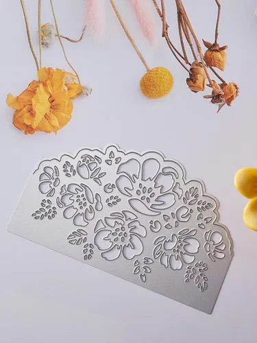 Vista 5 de Boao 3 piezas troqueladas, troqueles de metal para hacer tarjetas, álbum de recortes, tarjetas de papel en relieve, flores surtidas, cortes