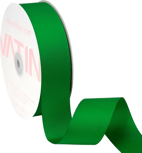 Vista 142 de VATIN Cinta de Grogrén Negra, 1-1/2" x 50 Yardas Continuas, Cinta de Grogrén de Poliéster Negra, Usar para Lazos de Bricolaje, Accesorios