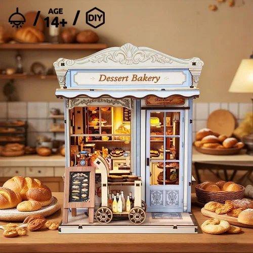 Vista 6 de Kit de casa en miniatura de bricolaje, casa de muñecas para adultos, modelo de construcción artesanal de estilo japonés, decoración de habitación