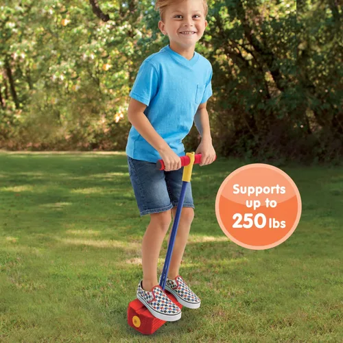 Vista 4 de Kidoozie Puente de espuma Pogo - Juego en interiores y exteriores - Fomenta un estilo de vida activo - Hace sonidos chirriantes, capacidad de 250
