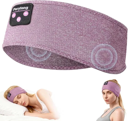 Vista 14 de Perytong: Audífonos para dormir de Bluetooth, diadema para dormir, ultra suave para durmientes laterales, regalos para dormir para hombres y mujeres