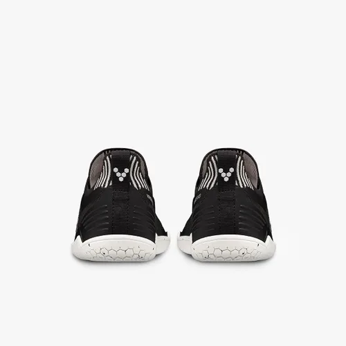 Vista 5 de Vivobarefoot Geo Racer Knit, tenis veganos ultraligeros para hombre con suela descalza, Obsidiana