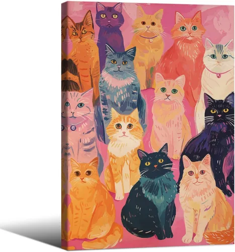 Vista 19 de Póster de pintura al óleo colorida de ventana abierta, arte de pared abstracto impresionista famoso y moderno, impresiones de lienzo estético