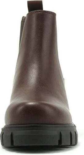Vista 3 de Soda Pioneer - Botines Chelsea de tacón bajo para mujer, con doble elástico