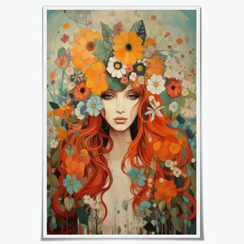 Vista 23 de WLZWD Arte de pared vintage de luna llena, impresión artística mística de bosque de medianoche, arte de academia oscura, póster estético, pintura