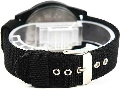 Vista 3 de Reloj deportivo para hombre, estilo militar, militar, piloto, correa de tela