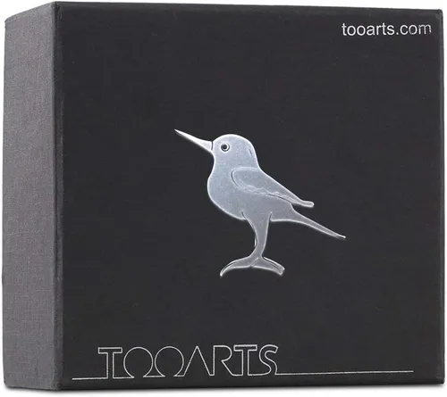 Vista 7 de Too-arts - Escultura de cristal con diseño de pájaro pequeño, estatua soplada a mano, multicolor