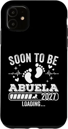 Vista 8 de Soon to Be Abuela 2027 Loading Pregnancy Announcement Case for iPhone 17